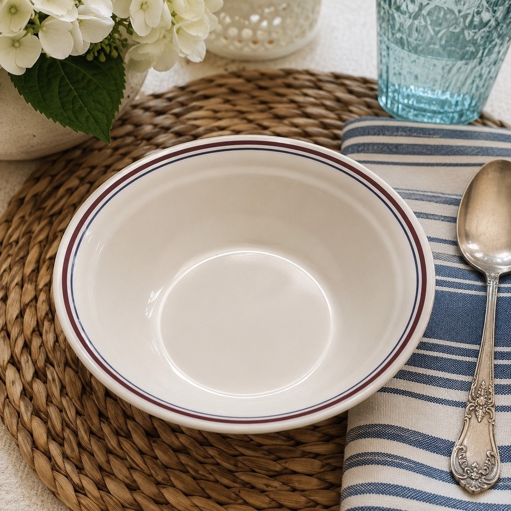Corelle Abundance Set Of 6 Soup Cereal Bowls 6.75" Retro MCM Vintage Rustic
